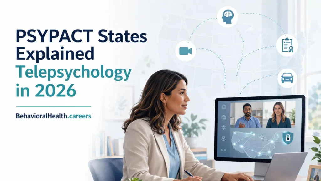 PSYPACT states telepsychology for 2026 from behavioralhealth.careers