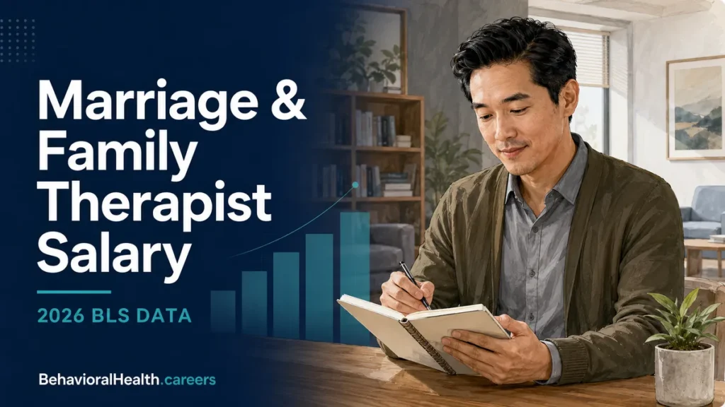 Marriage and family therapist salaries guide from BehavioralHealth.careers featured image