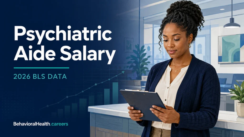 Featured image from the psychiatric aide salary guide from behavioralhealth.careers