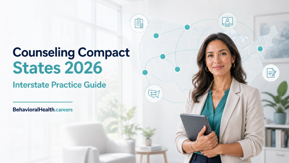 Counseling compact states for 2026 guide from behavioralhealth.careers